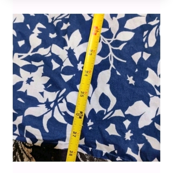 Motherhood Maternity Blue and White Floral Midi Dress - Picture 8 of 8